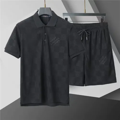 Wholesale Louis Vuitton LV Tracksuits Short Sleeved For Men #1446699 $52.00 USD, Wholesale Quality Replica Louis Vuitton LV Tracksuits