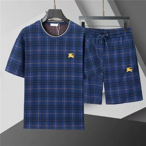Wholesale Burberry Tracksuits Short Sleeved For Men #1446702 $48.00 USD, Wholesale Quality Replica Burberry Tracksuits