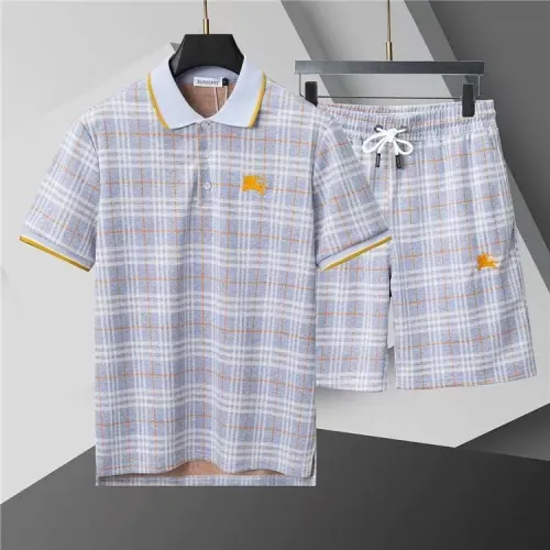 Wholesale Burberry Tracksuits Short Sleeved For Men #1446703 $52.00 USD, Wholesale Quality Replica Burberry Tracksuits