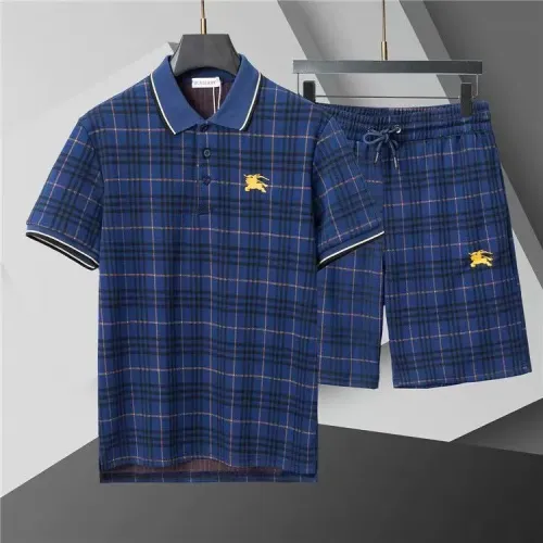 Wholesale Burberry Tracksuits Short Sleeved For Men #1446705 $52.00 USD, Wholesale Quality Replica Burberry Tracksuits