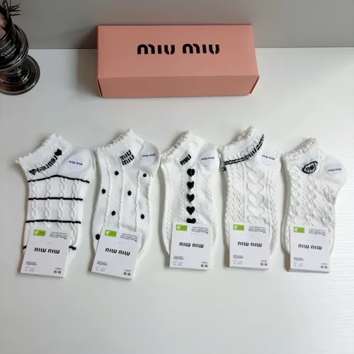Wholesale MIU MIU Socks #1446806 $27.00 USD, Wholesale Quality Replica MIU MIU Socks