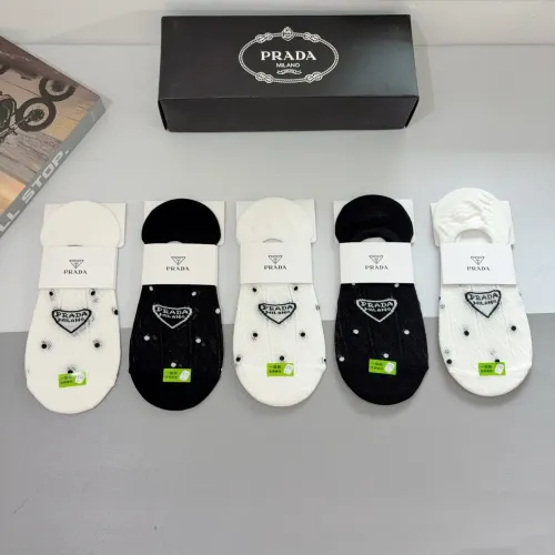 Wholesale Prada Socks #1446807 $27.00 USD, Wholesale Quality Replica Prada Socks