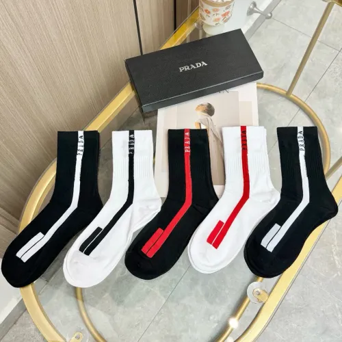 Wholesale Prada Socks #1447015 $29.00 USD, Wholesale Quality Replica Prada Socks