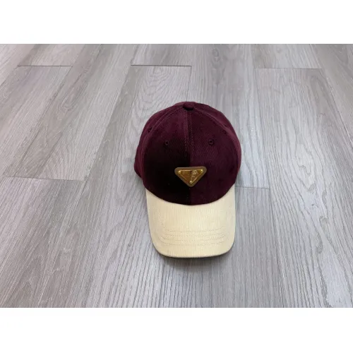 Wholesale Prada Caps #1447376 $25.00 USD, Wholesale Quality Replica Prada Caps