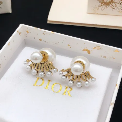 Replica Christian Dior Earrings For Women #1447941 $25.00 USD for Wholesale