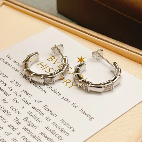 Replica Bvlgari Earrings For Women #1448077 $32.00 USD for Wholesale