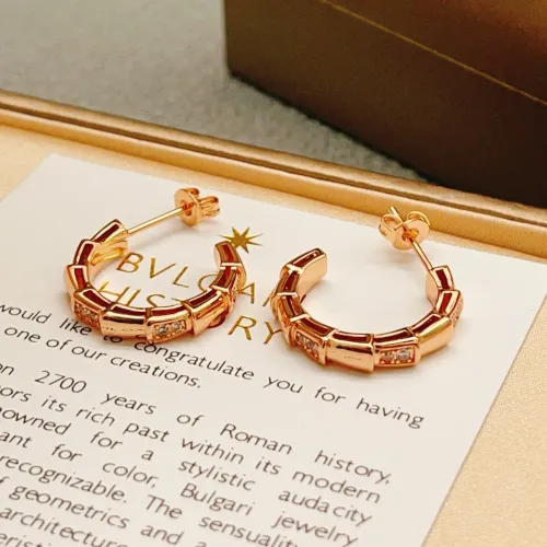 Replica Bvlgari Earrings For Women #1448078 $32.00 USD for Wholesale