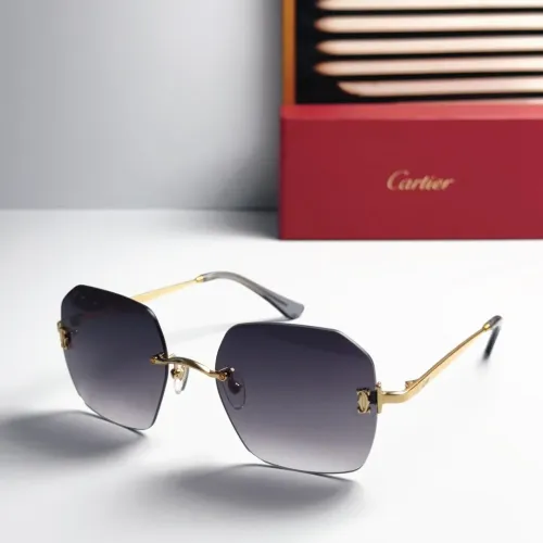 Wholesale Cartier AAA Quality Sunglassess #1448286 $48.00 USD, Wholesale Quality Replica Cartier AAA Quality Sunglassess