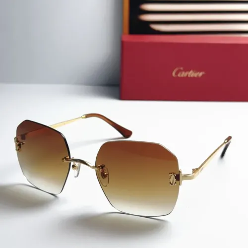 Wholesale Cartier AAA Quality Sunglassess #1448292 $48.00 USD, Wholesale Quality Replica Cartier AAA Quality Sunglassess