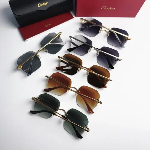 Replica Cartier AAA Quality Sunglassess #1448292 $48.00 USD for Wholesale
