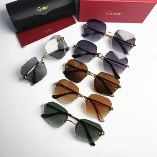 Replica Cartier AAA Quality Sunglassess #1448293 $48.00 USD for Wholesale