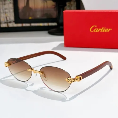 Wholesale Cartier AAA Quality Sunglassess #1448301 $60.00 USD, Wholesale Quality Replica Cartier AAA Quality Sunglassess