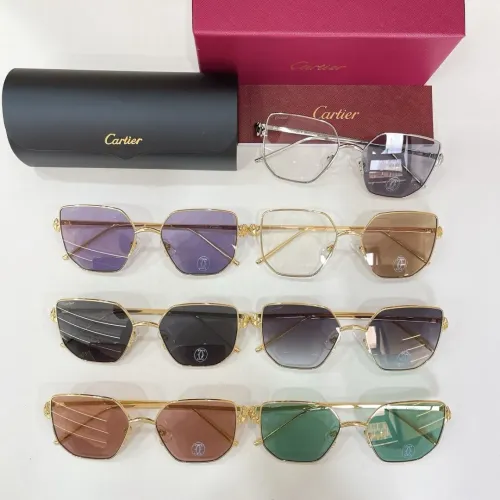 Replica Cartier AAA Quality Sunglassess #1448321 $60.00 USD for Wholesale