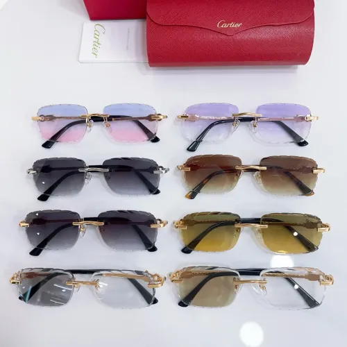Replica Cartier AAA Quality Sunglassess #1448342 $60.00 USD for Wholesale