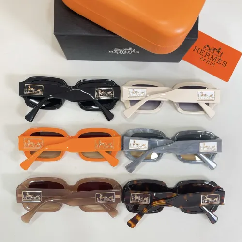 Replica Hermes AAA Quality Sunglasses #1448556 $60.00 USD for Wholesale