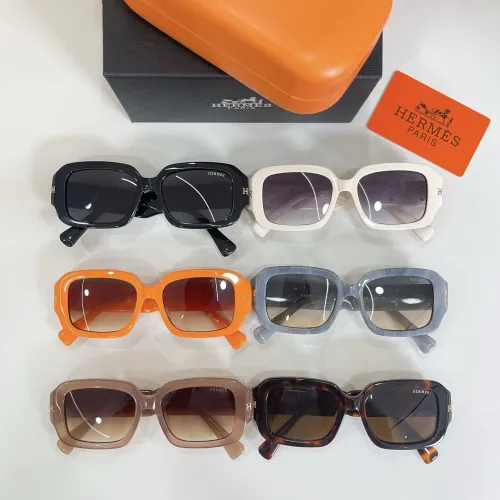 Replica Hermes AAA Quality Sunglasses #1448560 $60.00 USD for Wholesale