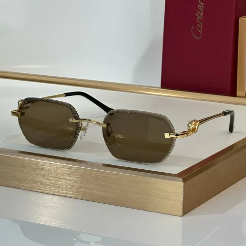 Wholesale Cartier AAA Quality Sunglassess #1448772 $80.00 USD, Wholesale Quality Replica Cartier AAA Quality Sunglassess