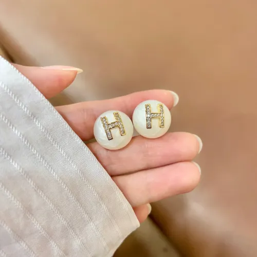 Wholesale Hermes Earrings For Women #1448988 $32.00 USD, Wholesale Quality Replica Hermes Earrings