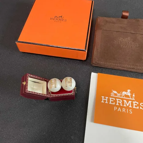 Replica Hermes Earrings For Women #1448988 $32.00 USD for Wholesale