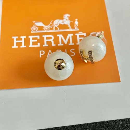 Replica Hermes Earrings For Women #1448988 $32.00 USD for Wholesale