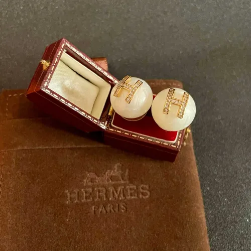 Replica Hermes Earrings For Women #1448988 $32.00 USD for Wholesale