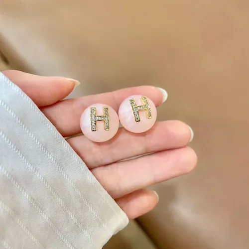 Wholesale Hermes Earrings For Women #1448989 $32.00 USD, Wholesale Quality Replica Hermes Earrings