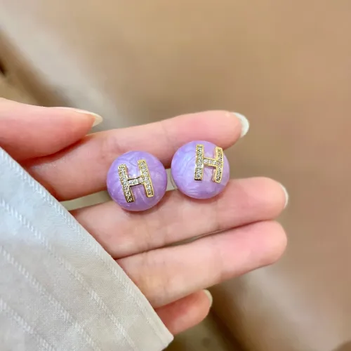 Wholesale Hermes Earrings For Women #1448990 $32.00 USD, Wholesale Quality Replica Hermes Earrings