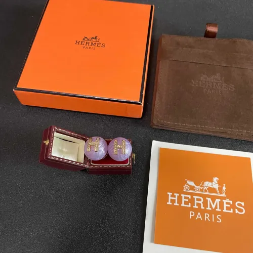 Replica Hermes Earrings For Women #1448990 $32.00 USD for Wholesale