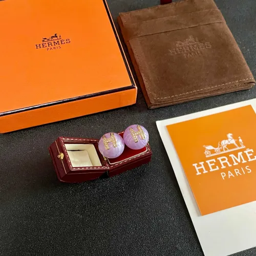 Replica Hermes Earrings For Women #1448990 $32.00 USD for Wholesale