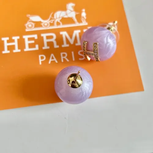 Replica Hermes Earrings For Women #1448990 $32.00 USD for Wholesale