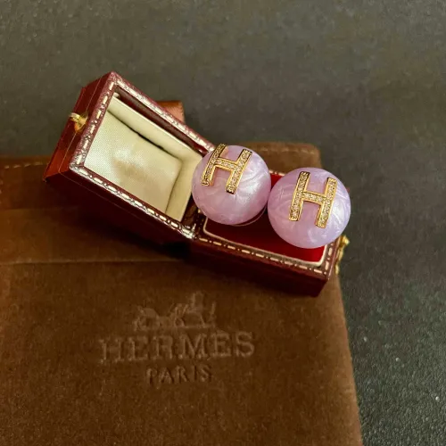 Replica Hermes Earrings For Women #1448990 $32.00 USD for Wholesale