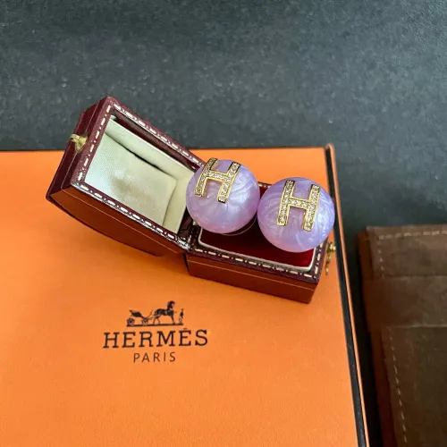 Replica Hermes Earrings For Women #1448990 $32.00 USD for Wholesale