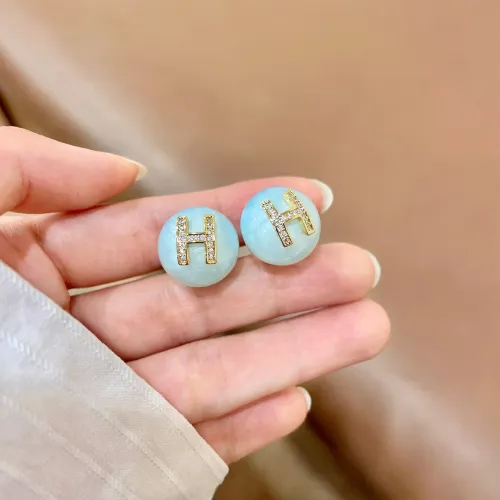 Wholesale Hermes Earrings For Women #1448991 $32.00 USD, Wholesale Quality Replica Hermes Earrings