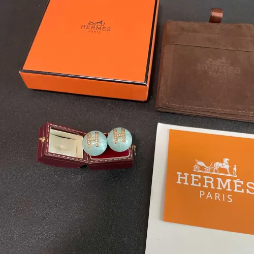 Replica Hermes Earrings For Women #1448991 $32.00 USD for Wholesale