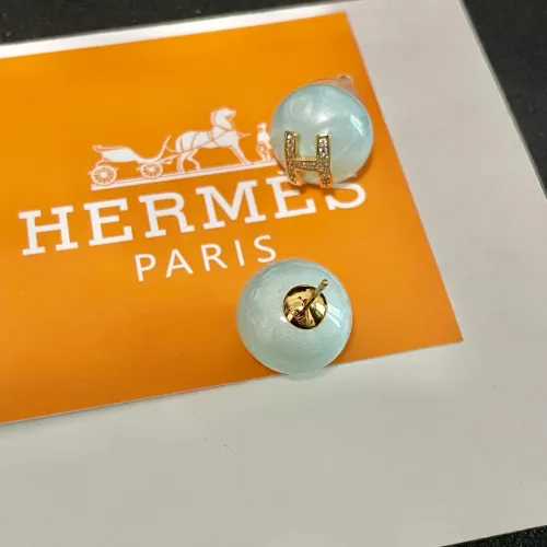 Replica Hermes Earrings For Women #1448991 $32.00 USD for Wholesale