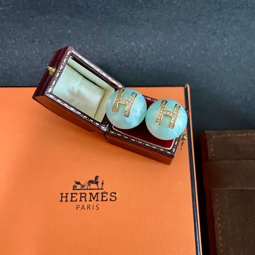 Replica Hermes Earrings For Women #1448991 $32.00 USD for Wholesale