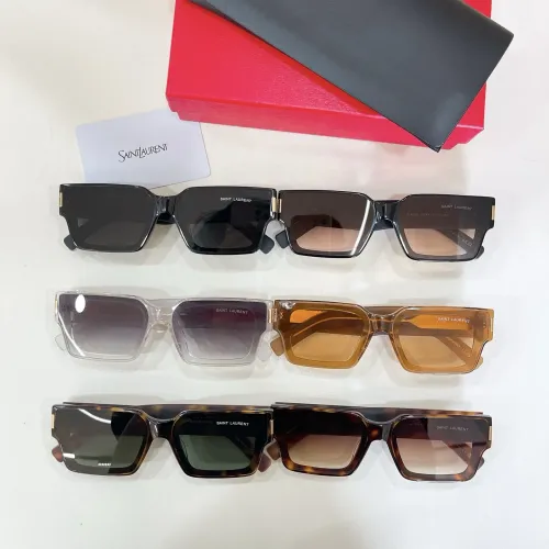 Replica Yves Saint Laurent YSL AAA Quality Sunglasses #1449077 $60.00 USD for Wholesale