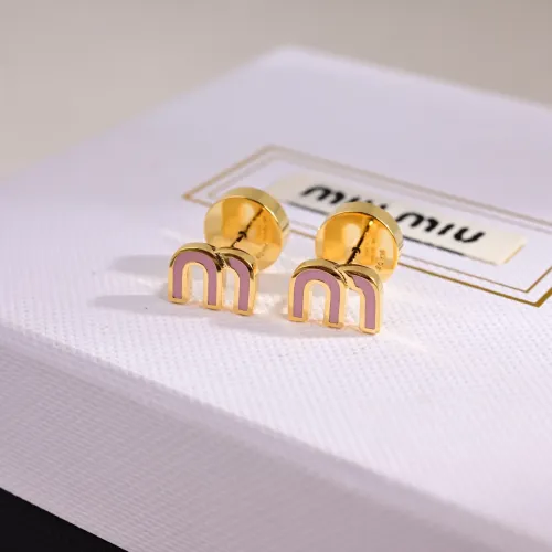Wholesale MIU MIU Earrings For Women #1449082 $25.00 USD, Wholesale Quality Replica MIU MIU Earrings