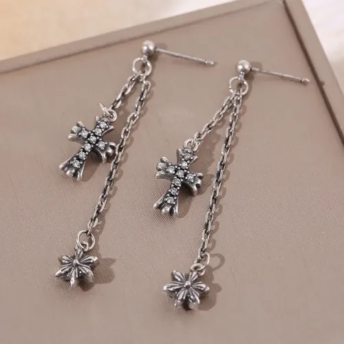Wholesale Chrome Hearts Earrings For Women #1449389 $38.00 USD, Wholesale Quality Replica Chrome Hearts Earrings