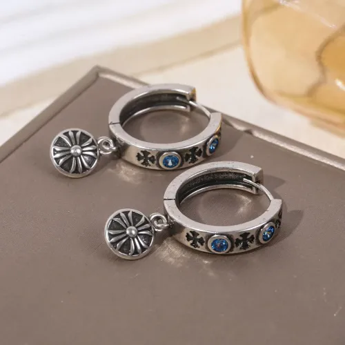 Wholesale Chrome Hearts Earrings For Women #1449391 $38.00 USD, Wholesale Quality Replica Chrome Hearts Earrings
