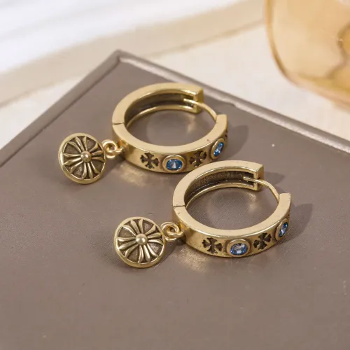 Wholesale Chrome Hearts Earrings For Women #1449392 $38.00 USD, Wholesale Quality Replica Chrome Hearts Earrings