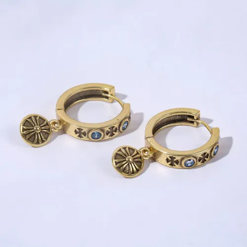 Replica Chrome Hearts Earrings For Women #1449392 $38.00 USD for Wholesale