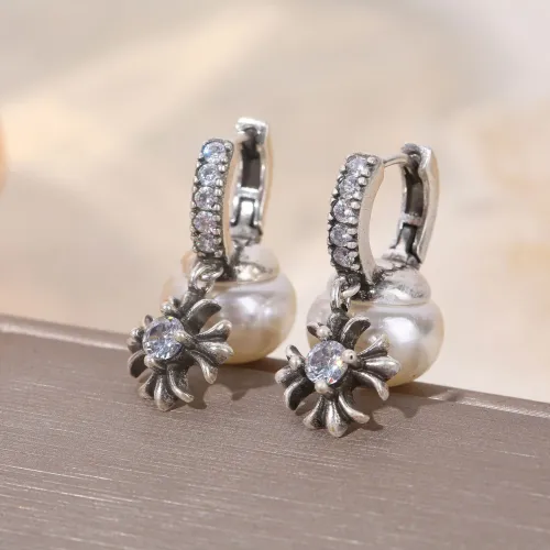 Wholesale Chrome Hearts Earrings For Women #1449393 $38.00 USD, Wholesale Quality Replica Chrome Hearts Earrings