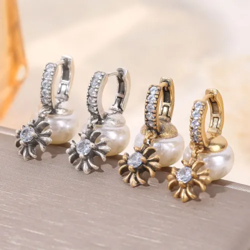 Replica Chrome Hearts Earrings For Women #1449394 $38.00 USD for Wholesale