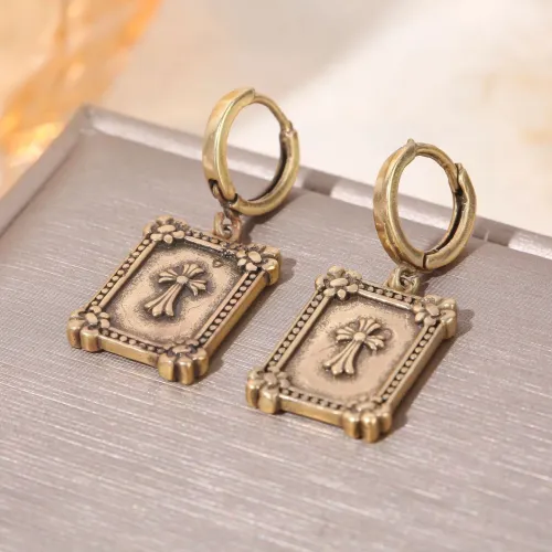 Wholesale Chrome Hearts Earrings For Women #1449396 $38.00 USD, Wholesale Quality Replica Chrome Hearts Earrings