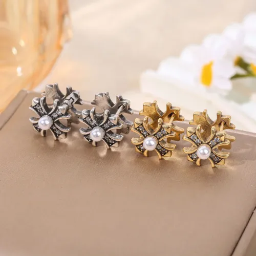Replica Chrome Hearts Earrings For Women #1449397 $38.00 USD for Wholesale