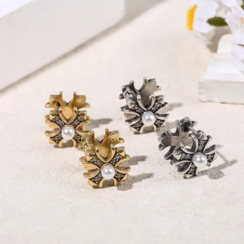 Replica Chrome Hearts Earrings For Women #1449398 $38.00 USD for Wholesale