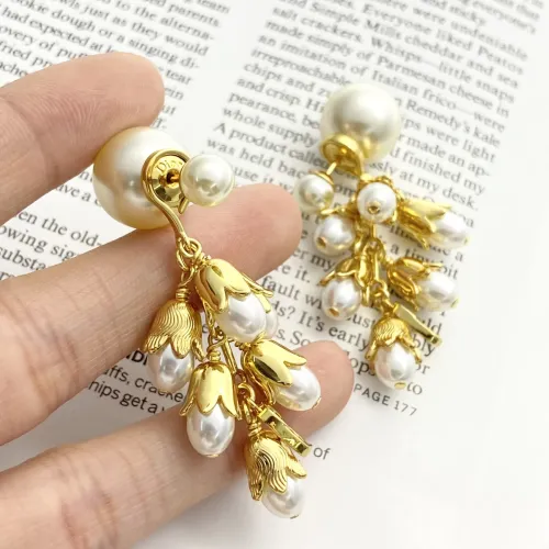 Replica Christian Dior Earrings For Women #1449472 $45.00 USD for Wholesale