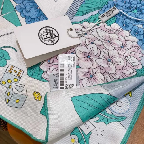 Replica Hermes Silk Square #1449582 $64.00 USD for Wholesale
