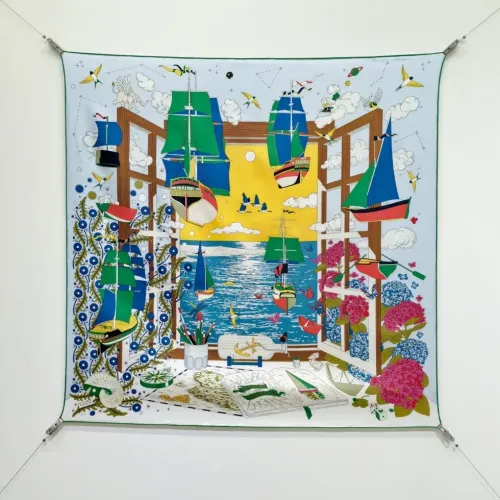 Wholesale Hermes Silk Square #1449584 $64.00 USD, Wholesale Quality Replica Hermes Scarf